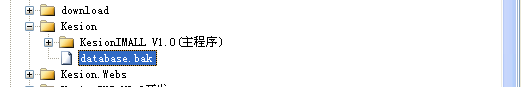 科汛NET版本SQL2005/2008/2010数据库手工还原安装说明 第 6 张 科汛NET版本SQL2005/2008/2010数据库手工还原安装说明 第 6 张