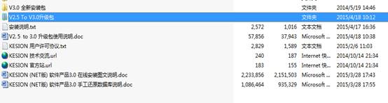 KESION(NET系列产品)V2.5 to 3.0 升级包使用说明 第 1 张 KESION(NET系列产品)V2.5 to 3.0 升级包使用说明 第 1 张