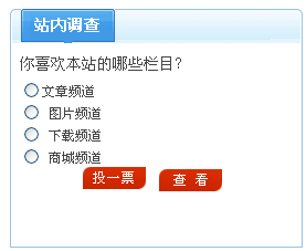 9、站内调查管理 第 1 张